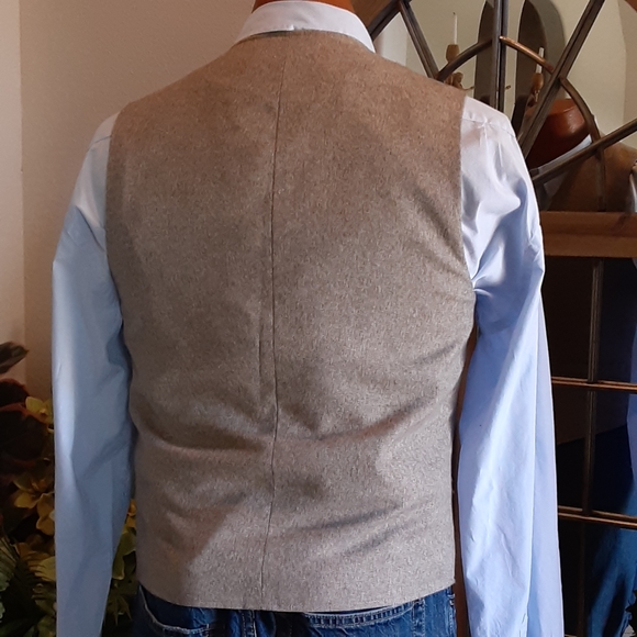 JOSEPH ABBOUD Rayon Blend 5 Button Pocketed Vest Size Small Unisex - Picture 6 of 9